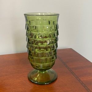*5* VINTAGE ⭐️ Fostoria green cubed glass. RARE⭐️.
